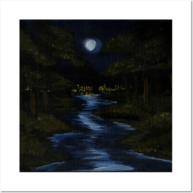 Midnight River Wall Art by Orphean Designs